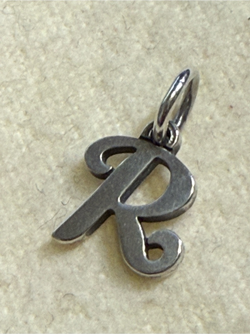 James Avery Script Charm - R - Picture 5 of 6